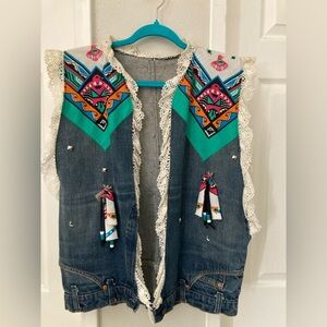 Repurposed Levis Jeans One Of A Kind Denim Vest